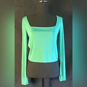 Chic Teal Long Sleeve Women's Top NWOT